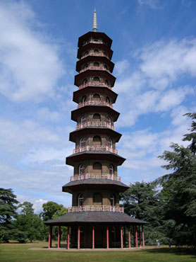 Chinesische Pagode in Kew Gardens, London